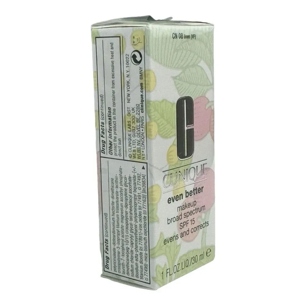 Clinique Even‎ Better Foundation CN 08 Linen Broad Spectrum SPF15 Makeup 1oz NIB